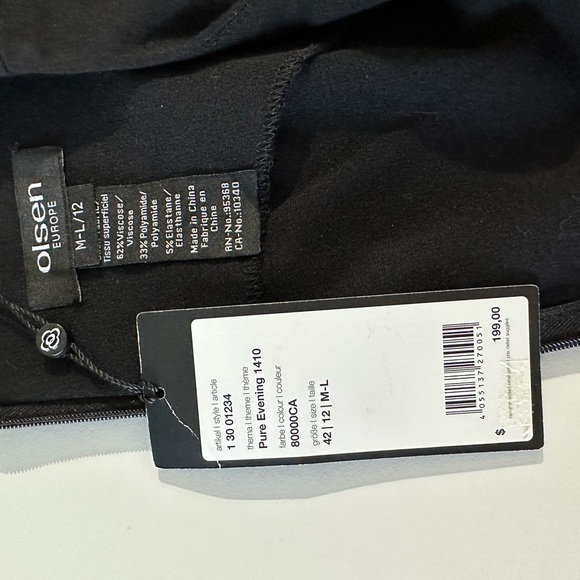 New Olsen Cocktail Dress with Beaded Accent - Picture 7 of 8